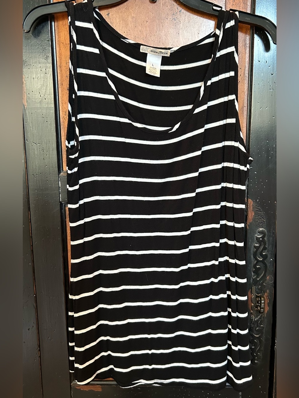 Black & White Striped Tank Top - Classic Summer Layering